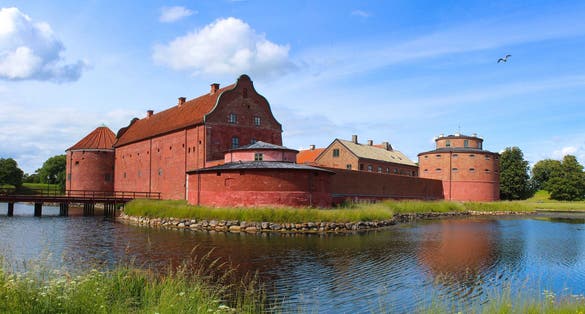 photo off view of Landskrona slott, Landskrona Citadel in Sweden :