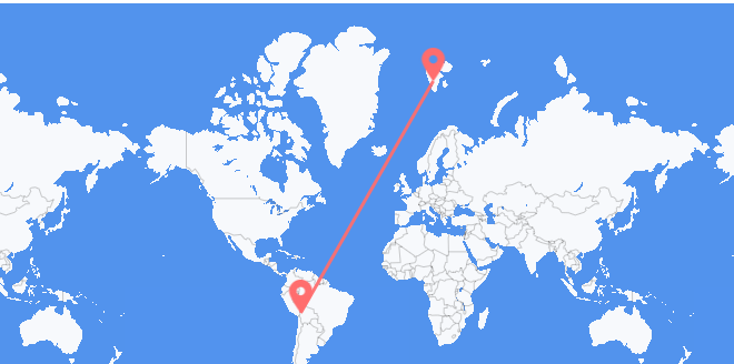 Bolivia a Svalbard y Jan Mayen