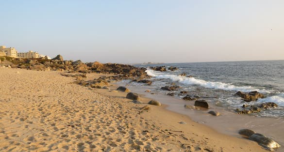 Praia de Mindelo beach near Porto, Portugal.