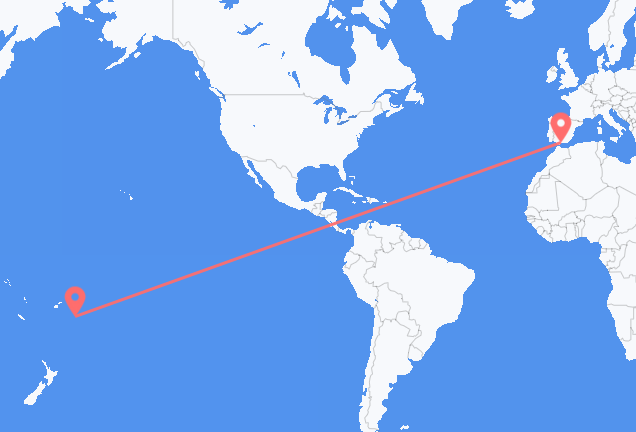 frá Nukuʻalofa til Malaga