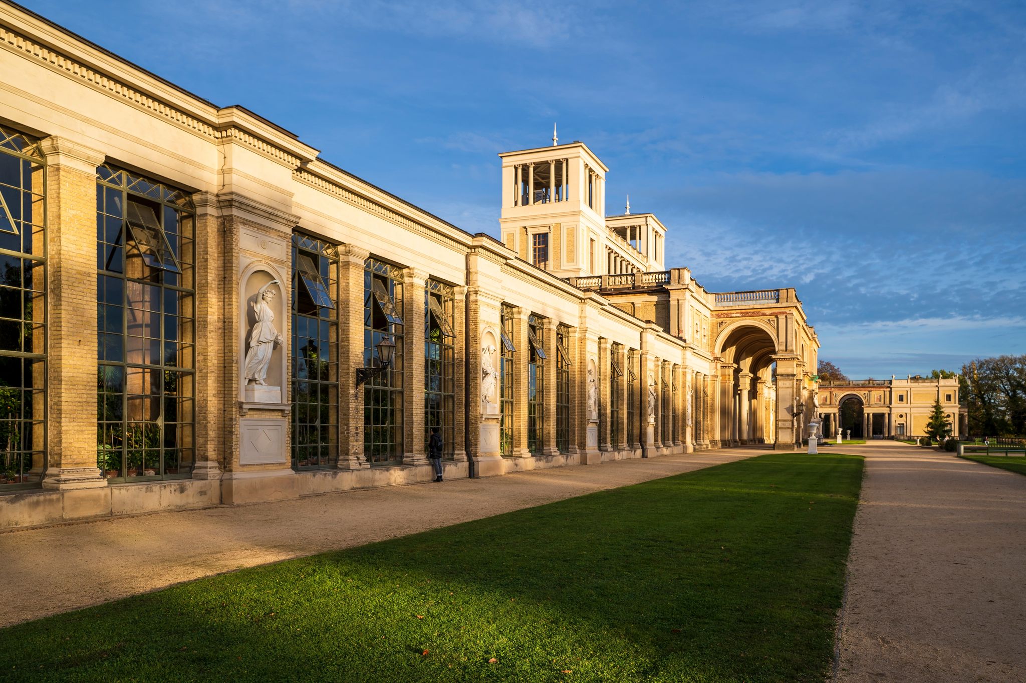 The Orangery Palace view in Potsdam of Germany