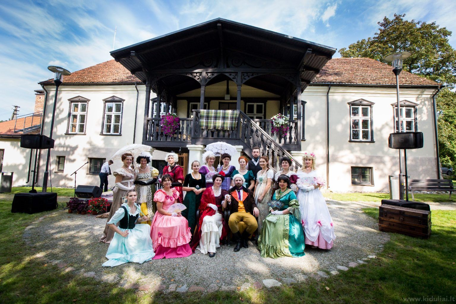 Kidulių dvaro rūmų rytinis fasadas,Lithuania.