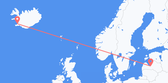 Latvia to Iceland