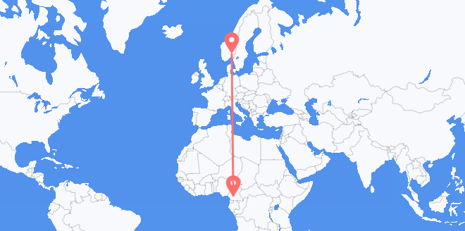 le Cameroun pour la Norvège