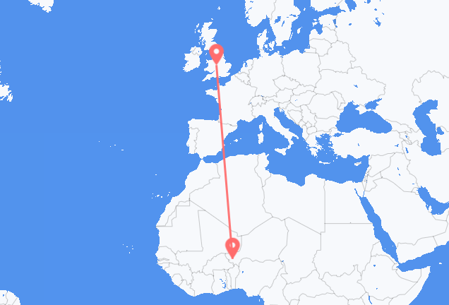 Niamey to Birmingham