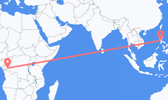 Brazzaville to Manila