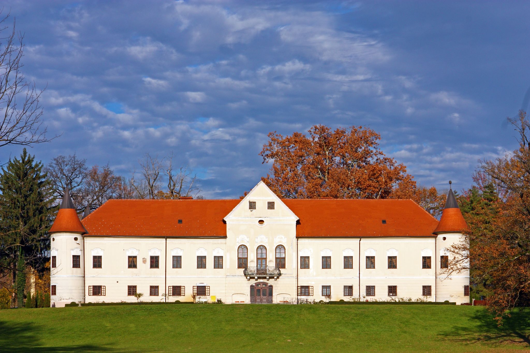 Photo of Luznica castle, baroque manor ,Zapresic, Croatia.