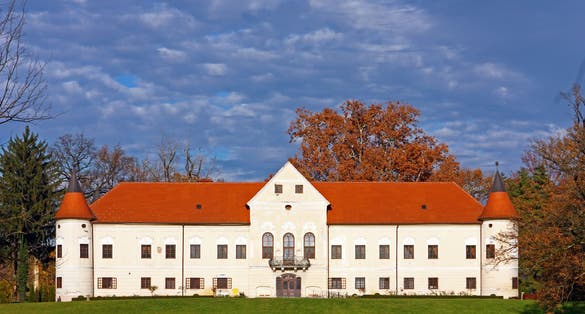 Photo of Luznica castle, baroque manor ,Zapresic, Croatia.