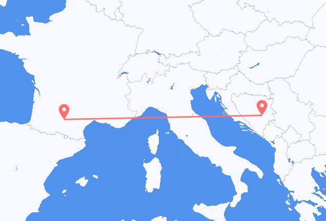 Sarajevo to Toulouse