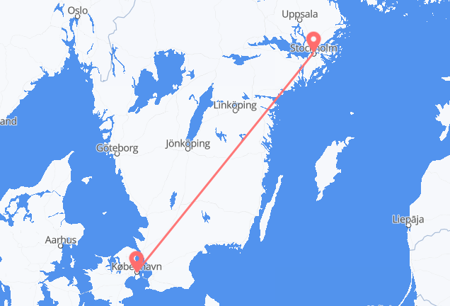 Copenhagen to Stockholm