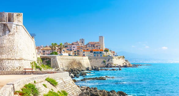 Panoramic view of Antibes, Provence, France