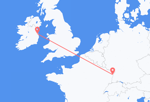 Strasbourg to Dublin