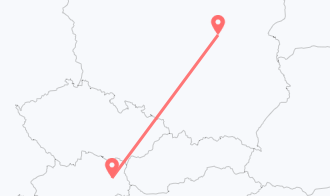Train tickets from Vienna to Warsaw
