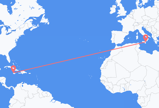 Montego Bay to Catania