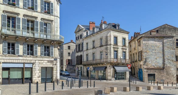 Photo of Street with historical houses in Perigueux city center, France