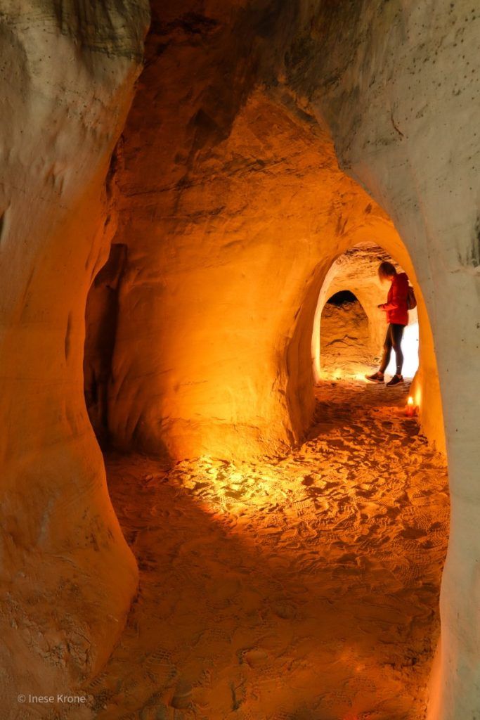 Riežupe Sand Caves,Kuldīga,Latvia.
