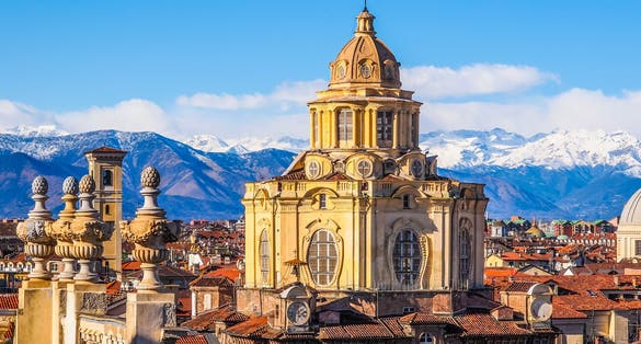 Photo of The church of San Lorenzo Turin Italy.