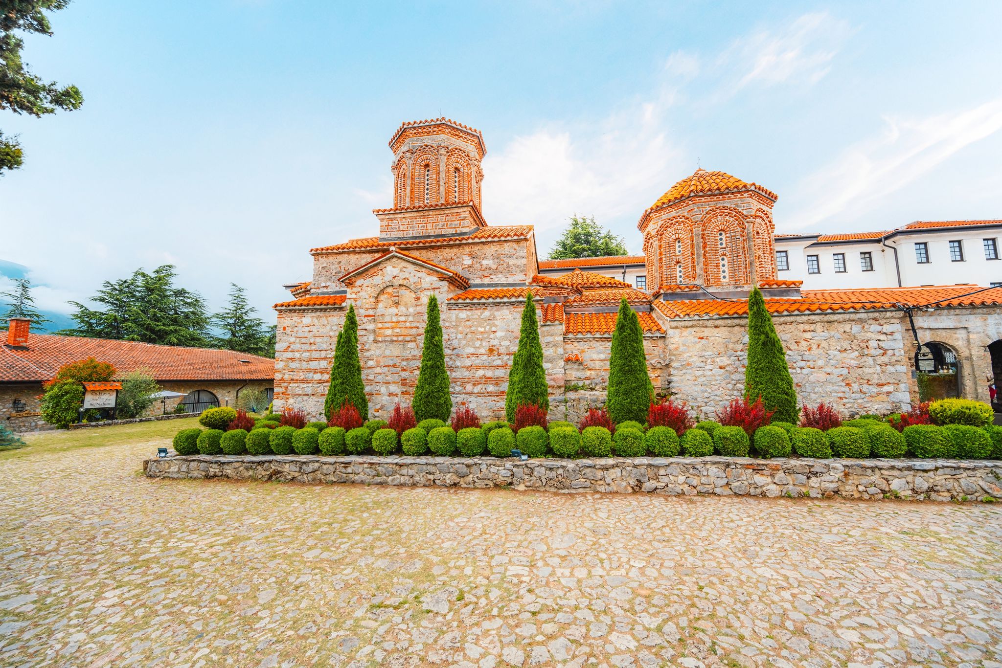 Photo of Monastery of Saint Naum or Sveti Naum is an eastern orthodox monastery near Ohrid city in North Macedonia.