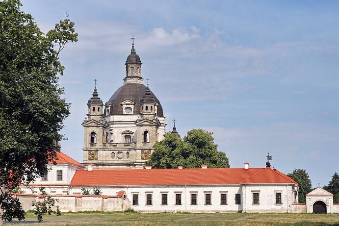 photo of church and monastery of pažaislis, Kaunas, Lithuania.