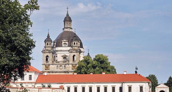 photo of church and monastery of pažaislis, Kaunas, Lithuania.