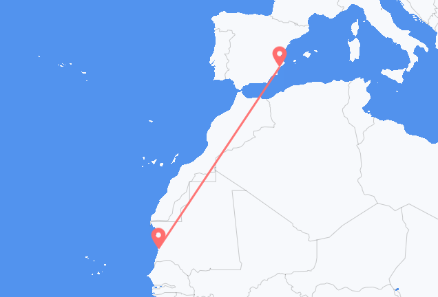 Nouakchott to Alicante