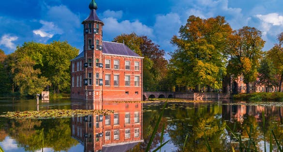 photo of view of Bouvigne Castle in Breda, the Netherlands.