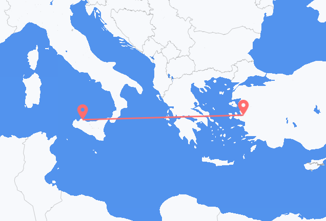 Izmir to Palermo