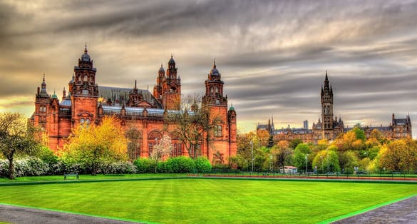 Kelvingrove Art Gallery and Museum in Glasgow, Scotland.