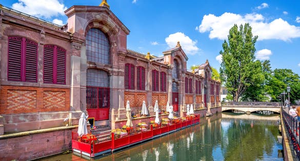 Photo of Market hall in Colmar, Alsace, France.