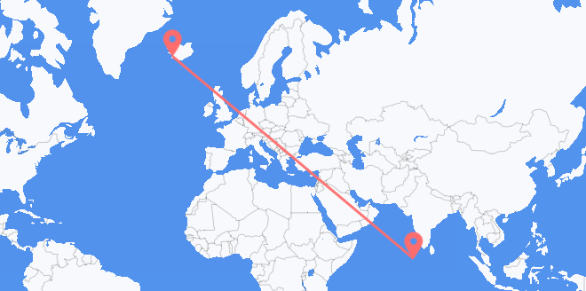 le Maldive per l'Islanda