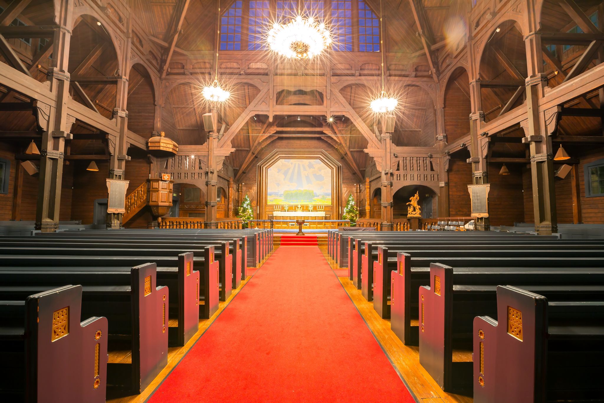photo of Kiruna Church interior in Kiruna, Sweden.