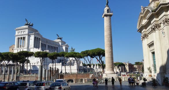 The Altar of the Fatherland and the Trajan's Column, Rome, Italy