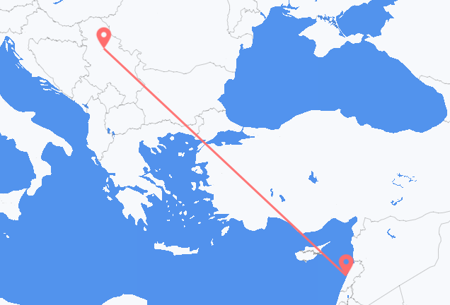 Beirut nach Belgrad