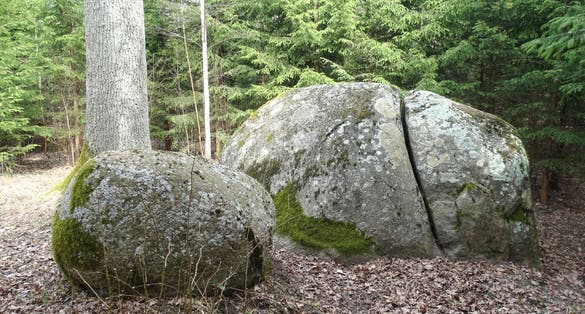 Devil's stone or Velnio akmuo - a heritage object in Druskininkai, Švendubrė