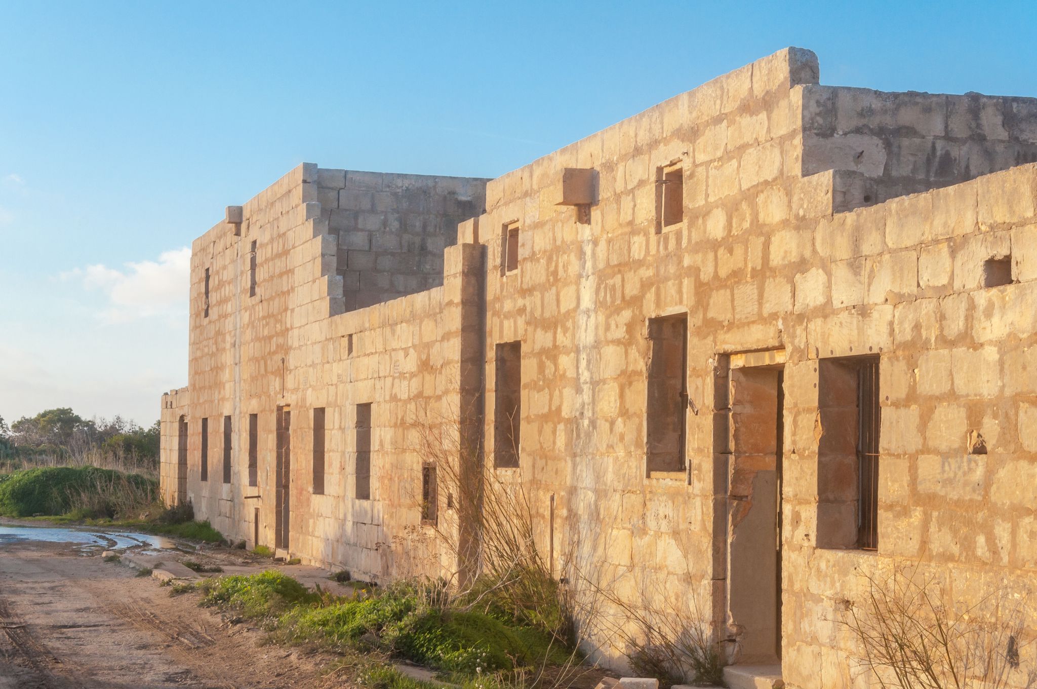 Malta military fort Mistra Battery.