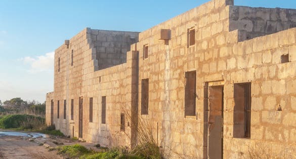 Malta military fort Mistra Battery.