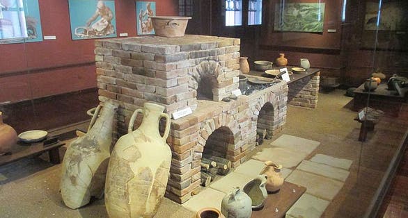 photo of view More details Archaeological Museum of Mytilene exhibitions, Mytilene, Greece.