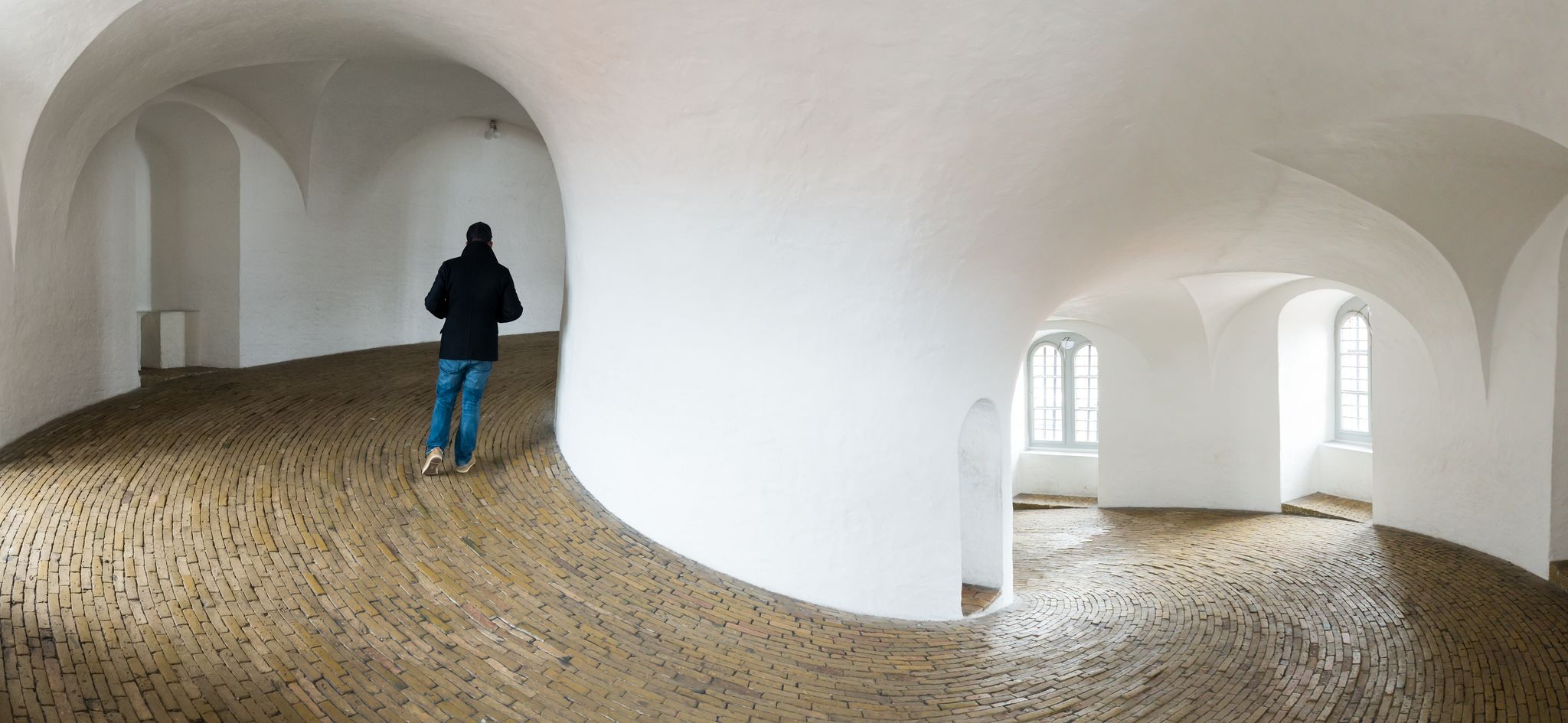 Photo of tourist Walking in Rundetaarn, Copenhagen, Denmark.