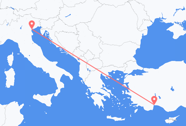 Antalya to Venice