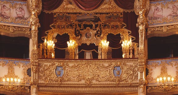 La Fenice Opera House, The Royal Box,Italy.