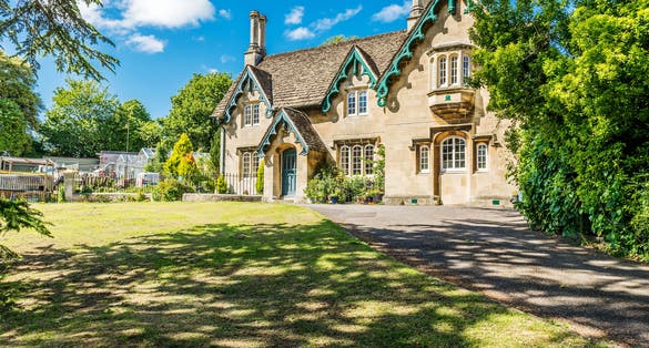 Photo of Vintage house in Royal Victoria Park, Bath, UK.