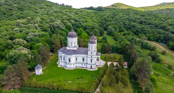 Photo of Celic Dere Monastery from Tulcea County Telita village,Romania.