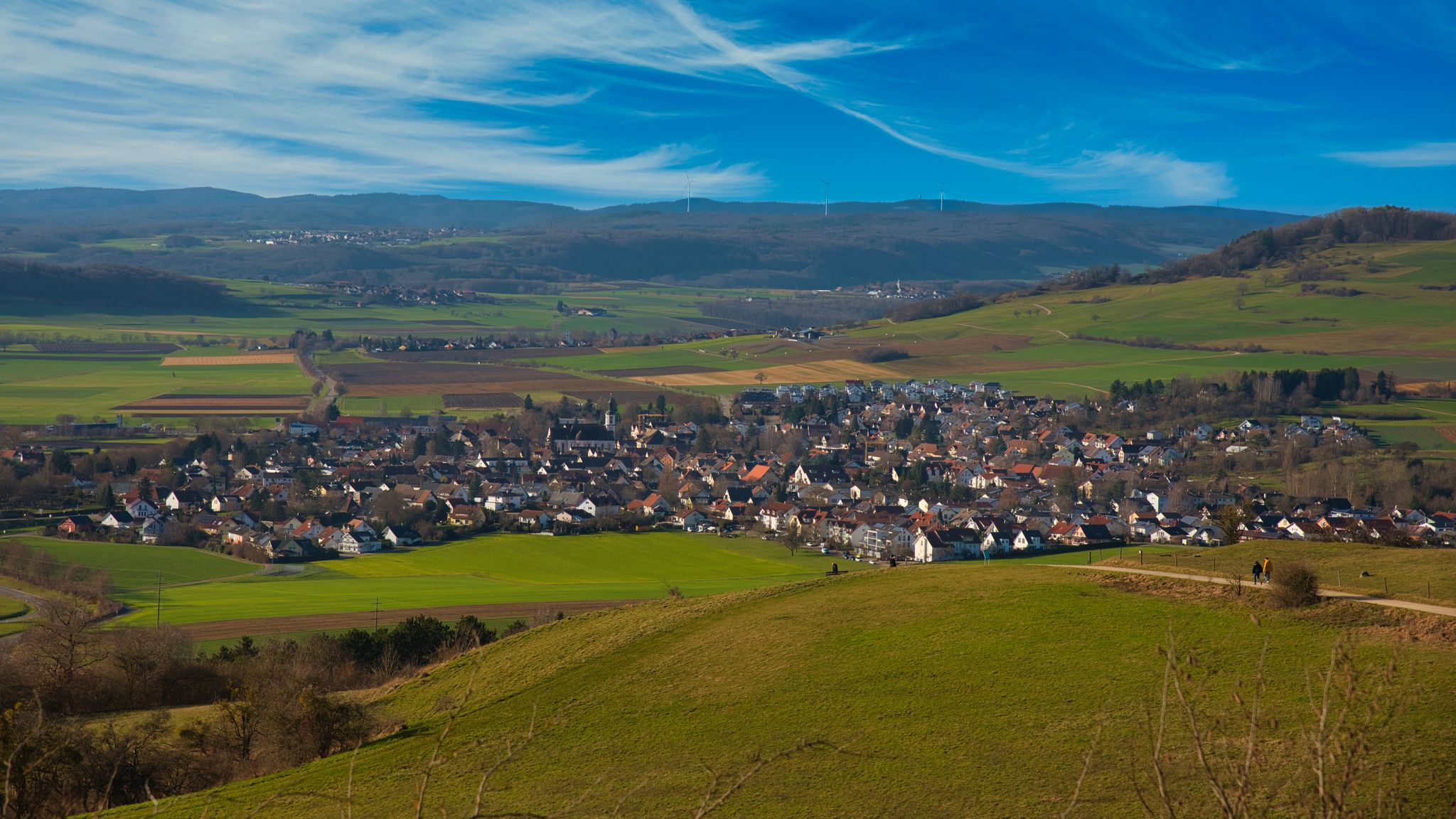 castle ruin Hohentwiel and its surroundings near Singen in Germany
