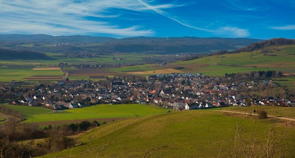 castle ruin Hohentwiel and its surroundings near Singen in Germany