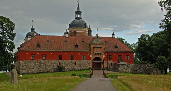 photo of view of Mariefred an idyllic historical village near Stockholm, Strängnäs, Södermanland, Sweden.