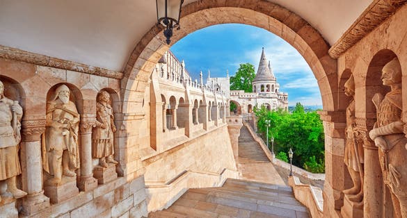 Photo of the Old Fisherman Bastion in Budapest.