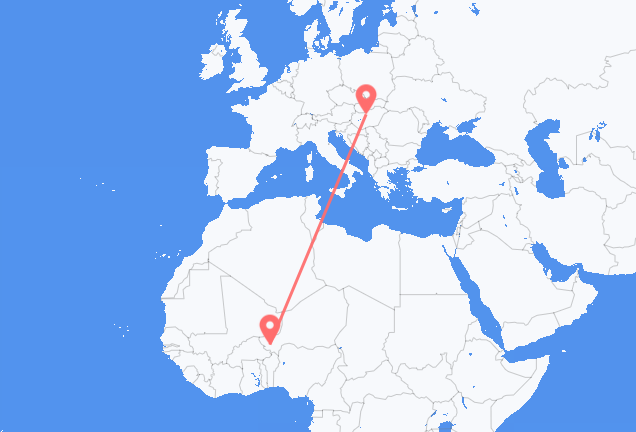 Niamey to Budapest