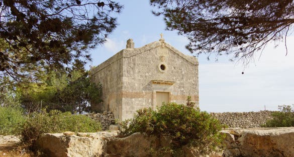 Сhapel of Saint Nicholas and Saint Lucia near Verdala Palace. Malta.
