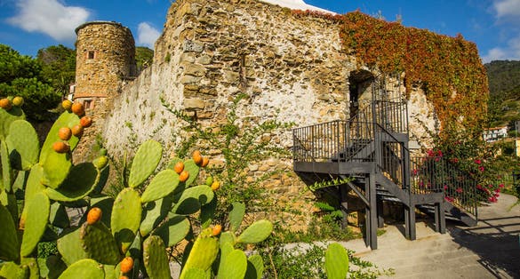 photo of view of Riomaggiore, Italy - August 27, 2014: Riomaggiore castle- Italy(cinque terre- UNESCO World Heritage Site),Riomaggiore italy.