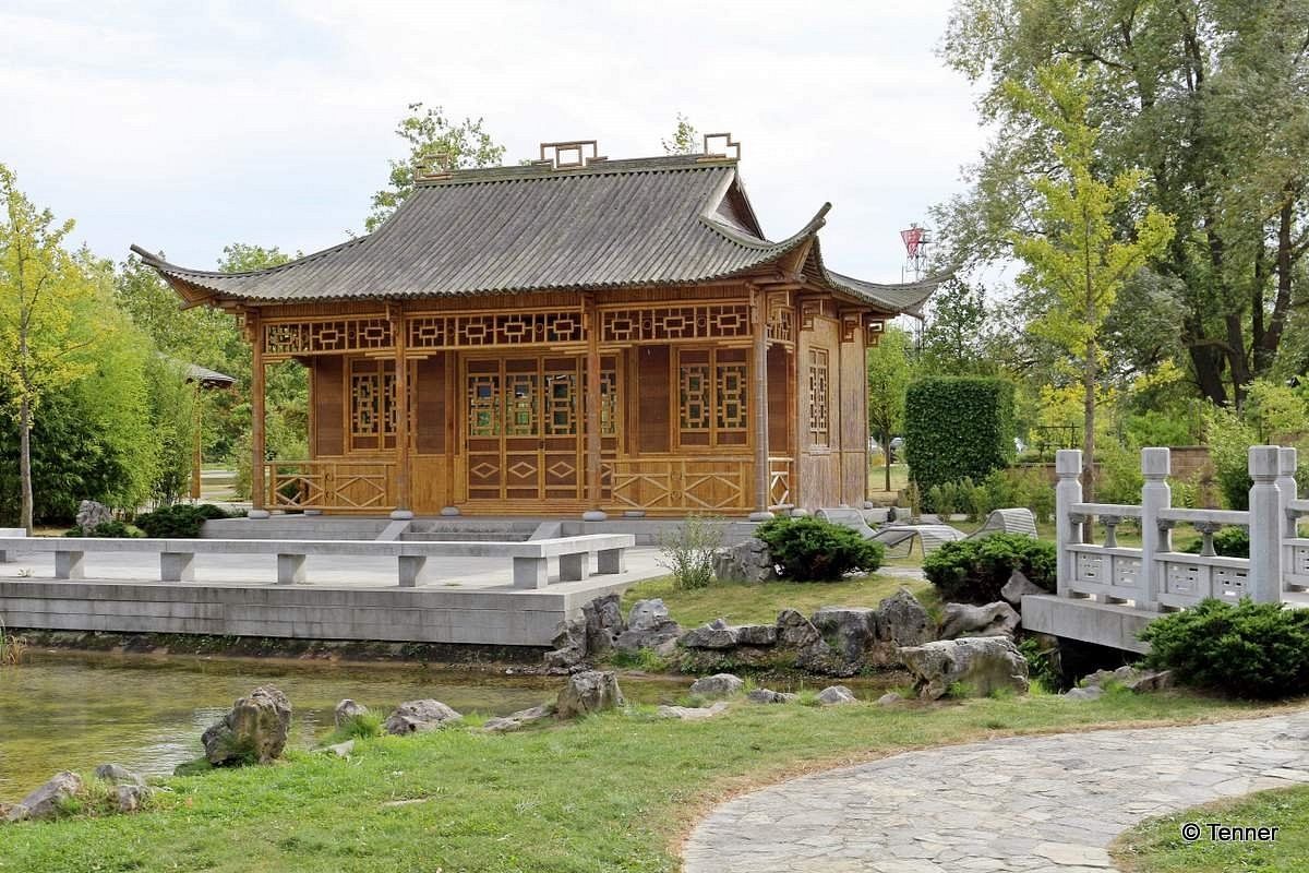 photo of view of IGA Park,Rostock Germany.